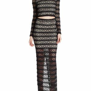 Alice + Olivia Rilo Lace Top & Ettley Lace Skirt